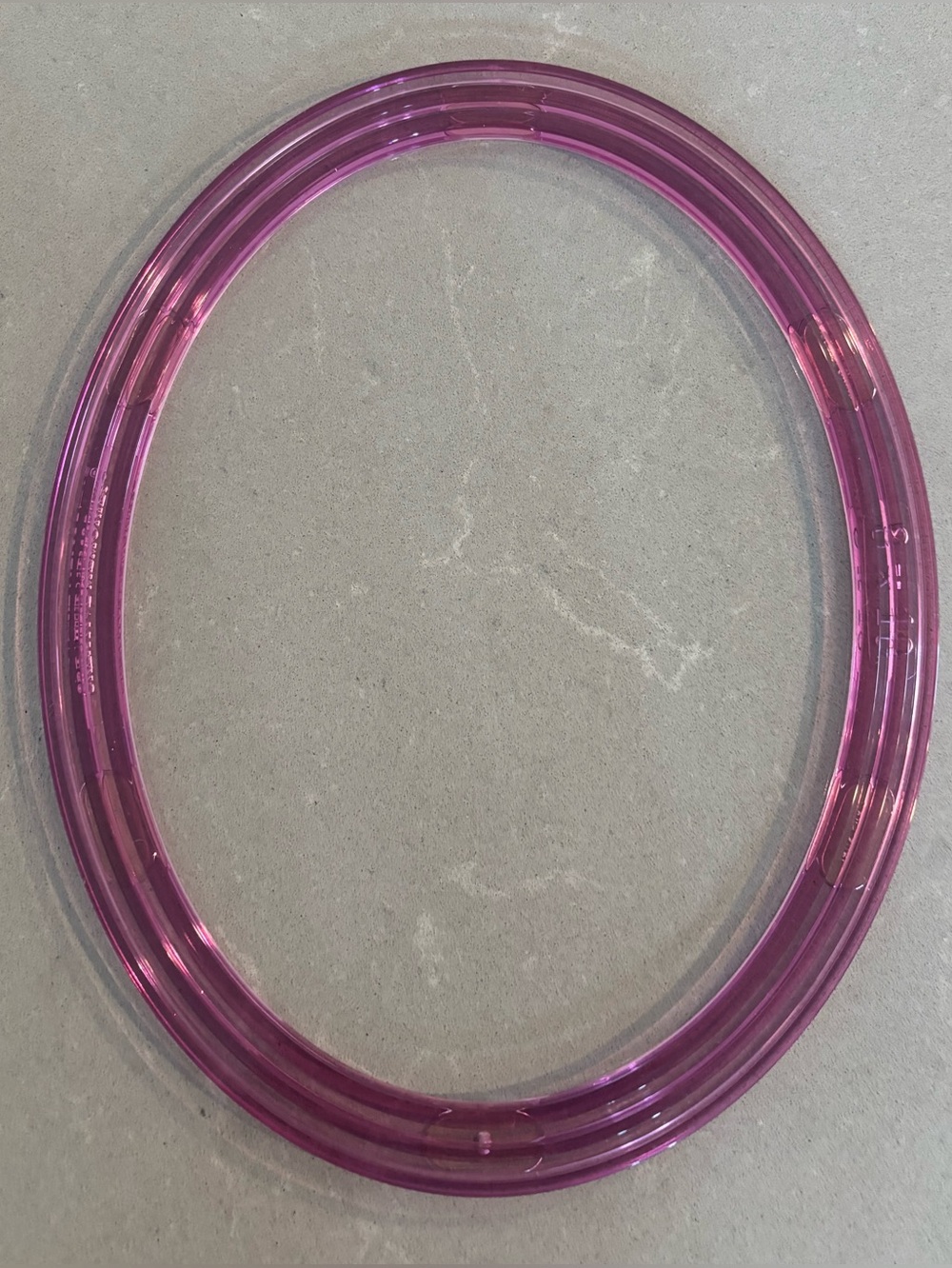 Creative Memories large pink 8x10 oval CCS cutting pattern